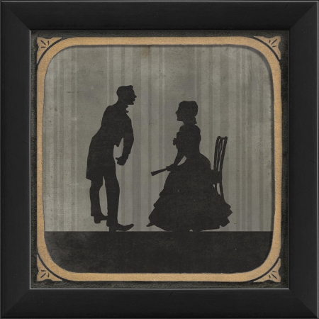 Silhouette May I Have This Dance Ready to Hang Artwork