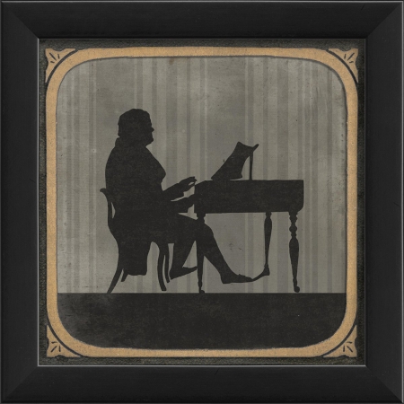 18541 Silhouette The Piano Ready to Hang Artwork
