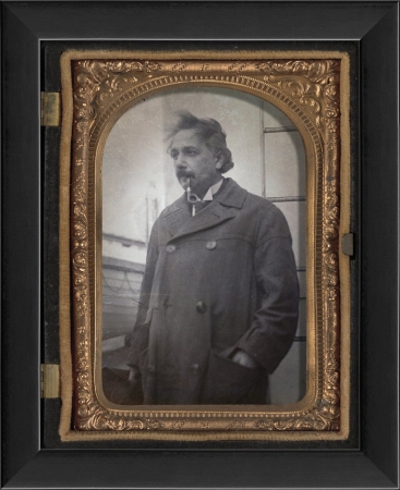 Albert Einstein Tintype Ready to Hang Artwork