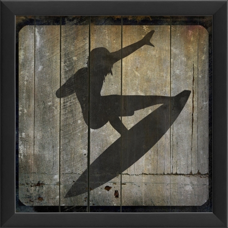 18675 Surfer on Block I Ready to Hang Artwork