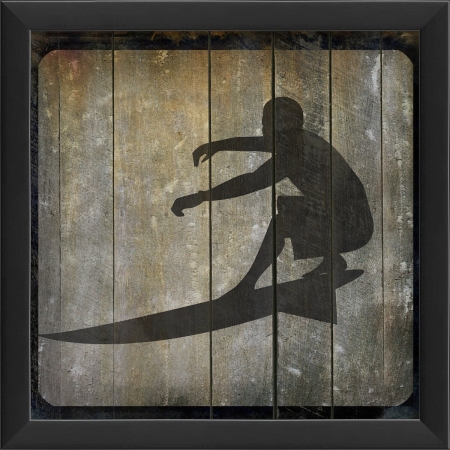 18676 Surfer on Block II Ready to Hang Artwork