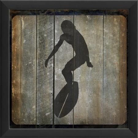 18677 Surfer on Block III Ready to Hang Artwork