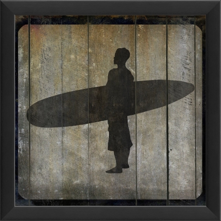 18680 Surfer on Block VI Ready to Hang Artwork