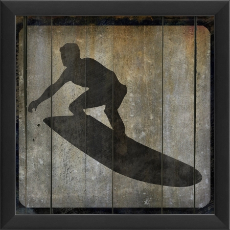 18681 Surfer on Block VII Ready to Hang Artwork