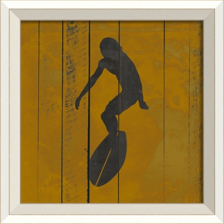18684 Surfer on Yellow III Ready to Hang Artwork
