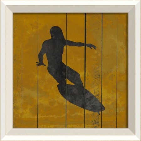 18685 Surfer on Yellow IV Ready to Hang Artwork