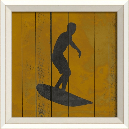 18686 Surfer on Yellow V Ready to Hang Artwork