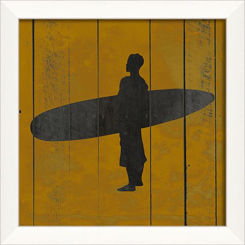 18687 Surfer on Yellow VI Ready to Hang Artwork