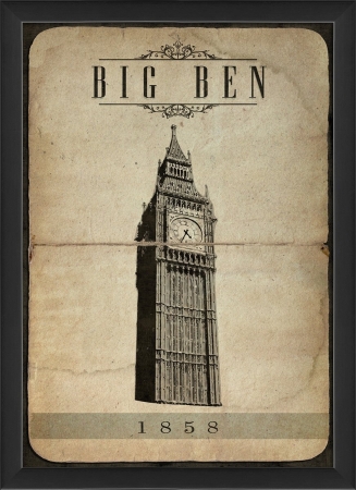 18765 European Landmark Big Ben Ready to Hang Artwork