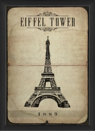 18766 European Landmark Eiffel Tower Ready to Hang Artwork