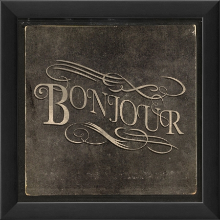 French Phrase Bonjour Ready to Hang Artwork