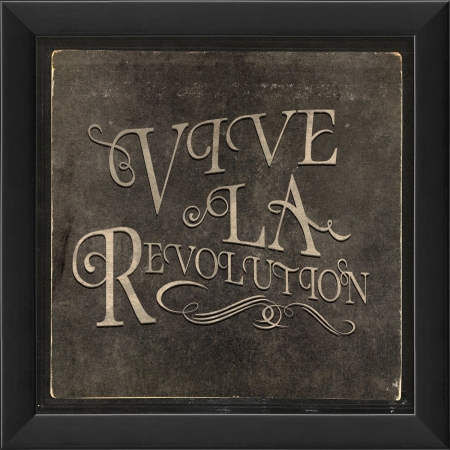 18781 French Phrase Vive La Revolution Ready to Hang Artwork