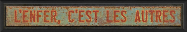 18792 Lenfer Cest Les Autres Decorative Sign