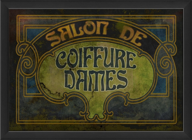 18796 Salon de Coiffure Dames Ready to Hang Artwork