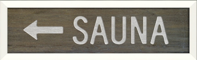 18858 Swedish Sauna Left Decorative Sign