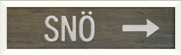 18859 Swedish Sno Right Decorative Sign