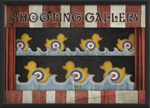 18865 Shooting Gallery Circus Ready to Hang Artwork