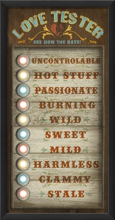 Love Tester Circus Ready to Hang Artwork - Multi-color