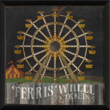 18890 Ferris Wheel Ready to Hang Artwork- Black