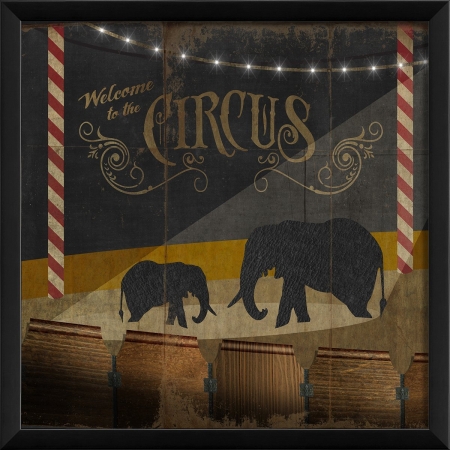 18908 Under The Big Top on Black Part 1 Ready to Hang Artwork