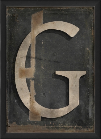 Letter G Ready to Hang Artwork- Black