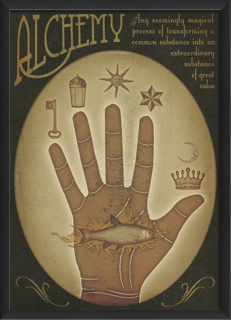 19167 Alchemy Hand Ready to Hang Artwork- Red