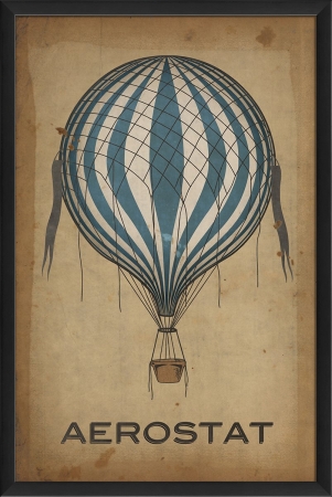 19186 Aerostat Balloon Ready to Hang Artwork- Blue