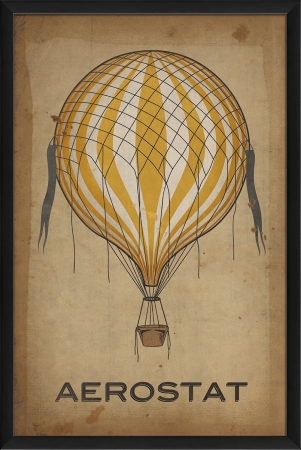 19189 Aerostat Balloon Ready to Hang Artwork- Yellow