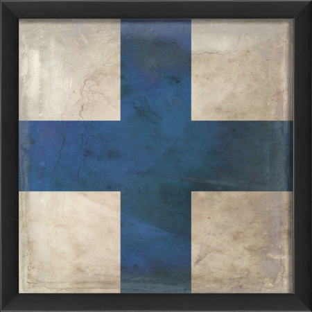 19232 Signal Flag X Framed Graphic Art