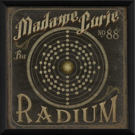 19289 Madame Curie No.88 Radium Radioactive Element Ready to Hang Artwork
