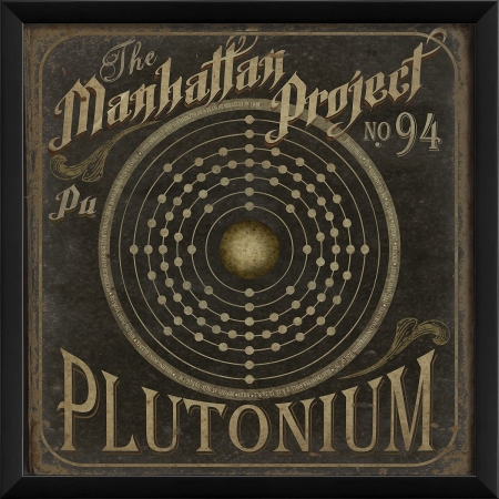Manhattan Project No.94 Plutonium Radioactive Element Ready to Hang Artwork