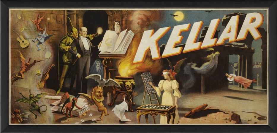 Picture of The Artwork Factory 55010 Kellar 1894 Vintage Poster Ready to Hang Artwork