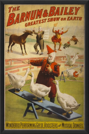 Picture of The Artwork Factory 55032 Wonderful Performing Geese Vintage Poster Ready to Hang Artwork