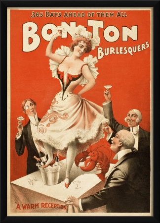 Picture of The Artwork Factory 55039 Bon Ton Burlesquers A Warm Reception Vintage Poster Ready to Hang Artwork