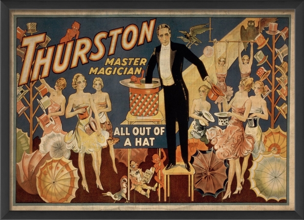 Picture of The Artwork Factory 55051 Thurston Master Magician Vintage Poster Ready to Hang Artwork