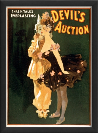 55052 Devils Auction I Vintage Poster Ready to Hang Artwork