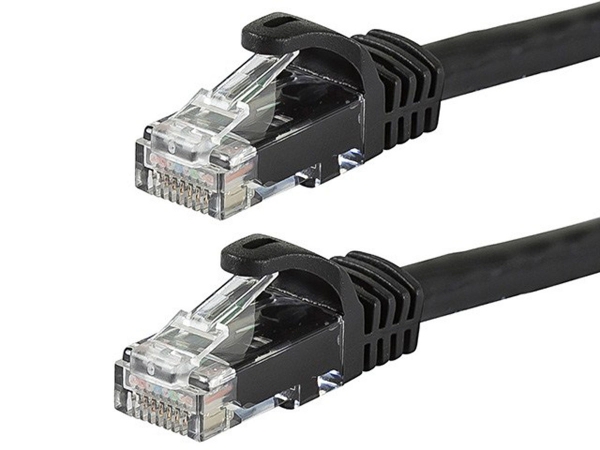 Picture of Monoprice 9787 Flexboot Series Cat6 24AWG UTP Ethernet Network Patch Cable- 30 ft. - Black