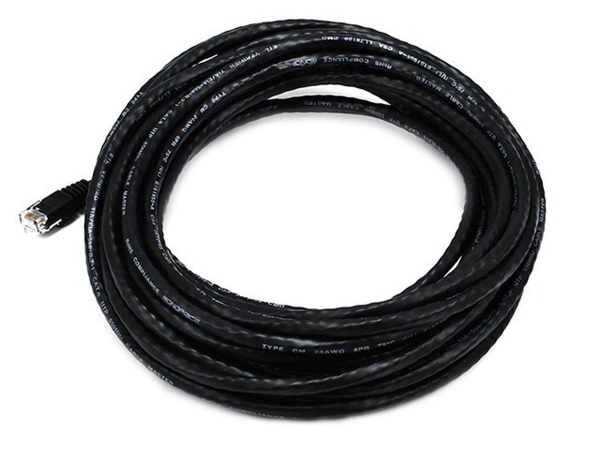 Cat6 24AWG UTP Ethernet Network Patch Cable- 30 ft. - Black