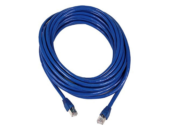 Cat6A 24AWG STP Ethernet Network Patch Cable, 30 ft. - Blue