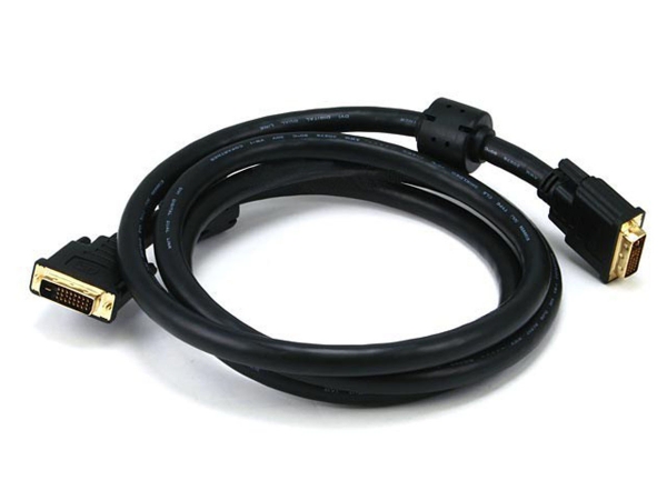 6 ft. 24AWG CL2 Dual Link DVI-D Cable- Black