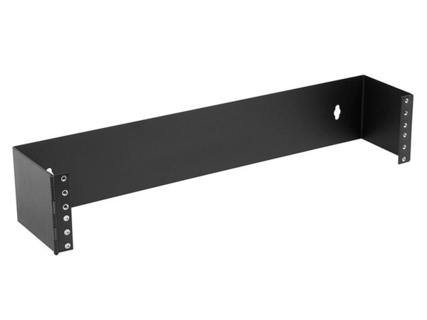 Wall Mount Bracket - 2U Black 21.4 x 7.2 x 5.7 in.