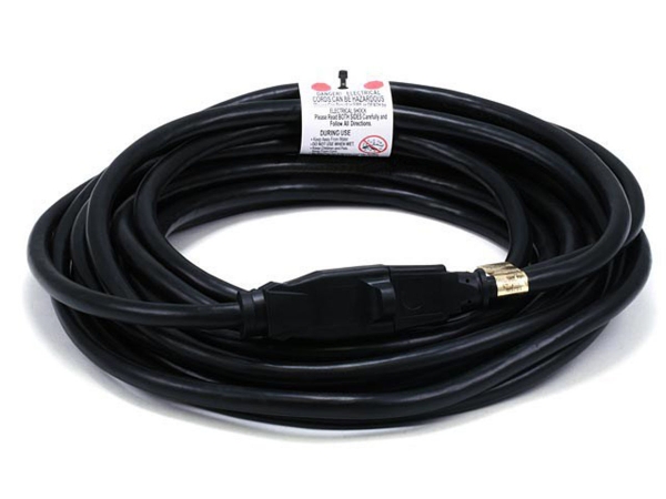 25 ft. 14 AWG Power Extension Cord Cable, Black
