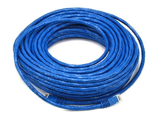 Picture of Monoprice 5027 75 ft. 24 AWG Cat6 550 Mhz UTP Bare Copper Ethernet Network Cable&#44; Blue