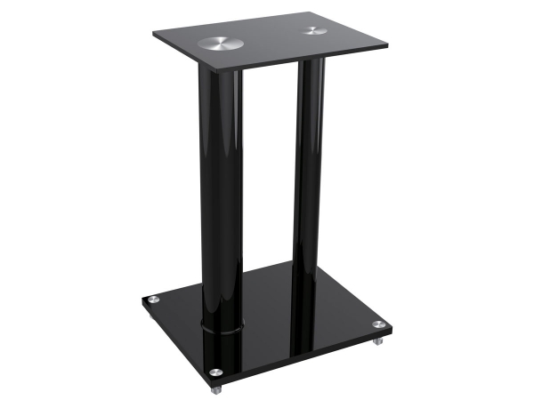 Picture of Monoprice 12281 Glass Floor Speaker Stand&#44; Black