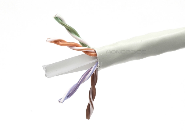 1000 ft. Cat 6 Bulk Bare Copper Ethernet Network Cable, White