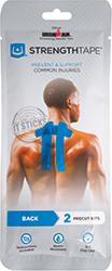 Picture of Current Solutions 6300-BN Strength Tape, Kinesio, Back & Neck - Black and Light Blue