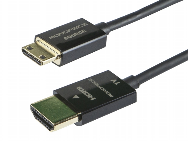 Picture of Monoprice 10329 Ultra Slim Active High Speed HDMI Cable with HDMI Mini Connector&#44; 6 ft.