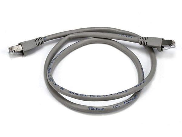Picture of Monoprice 6985 3 ft. 24AWG Cat5e 350MHz STP Bare Copper Ethernet Network Cable - Gray
