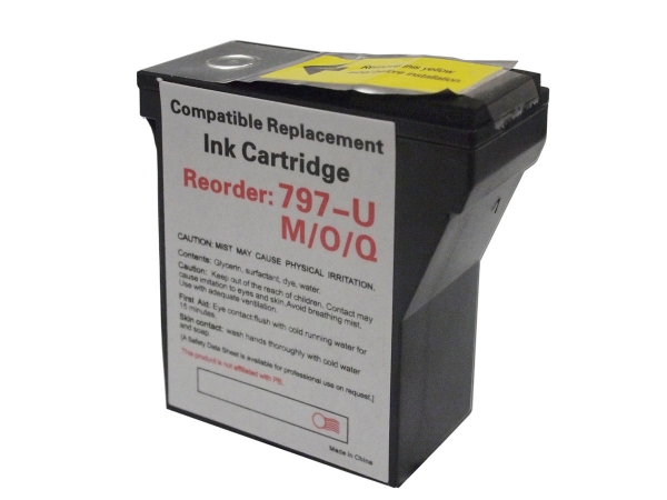 11725 MPI Compatible Pitney Bowes PB-797-U Postage Meter Ink - Red