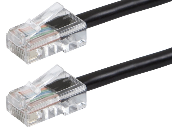 Picture of Monoprice 13127 ZEROboot Series 24AWG Cat5e 350MHz UTP Bare Copper Ethernet Network Cable - Black